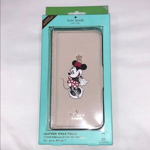 Kate Spade iPhone7 Minnie Mouse Leather WalletCase